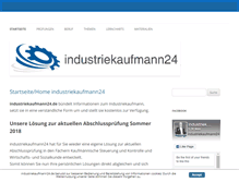 Tablet Screenshot of industriekaufmann24.de